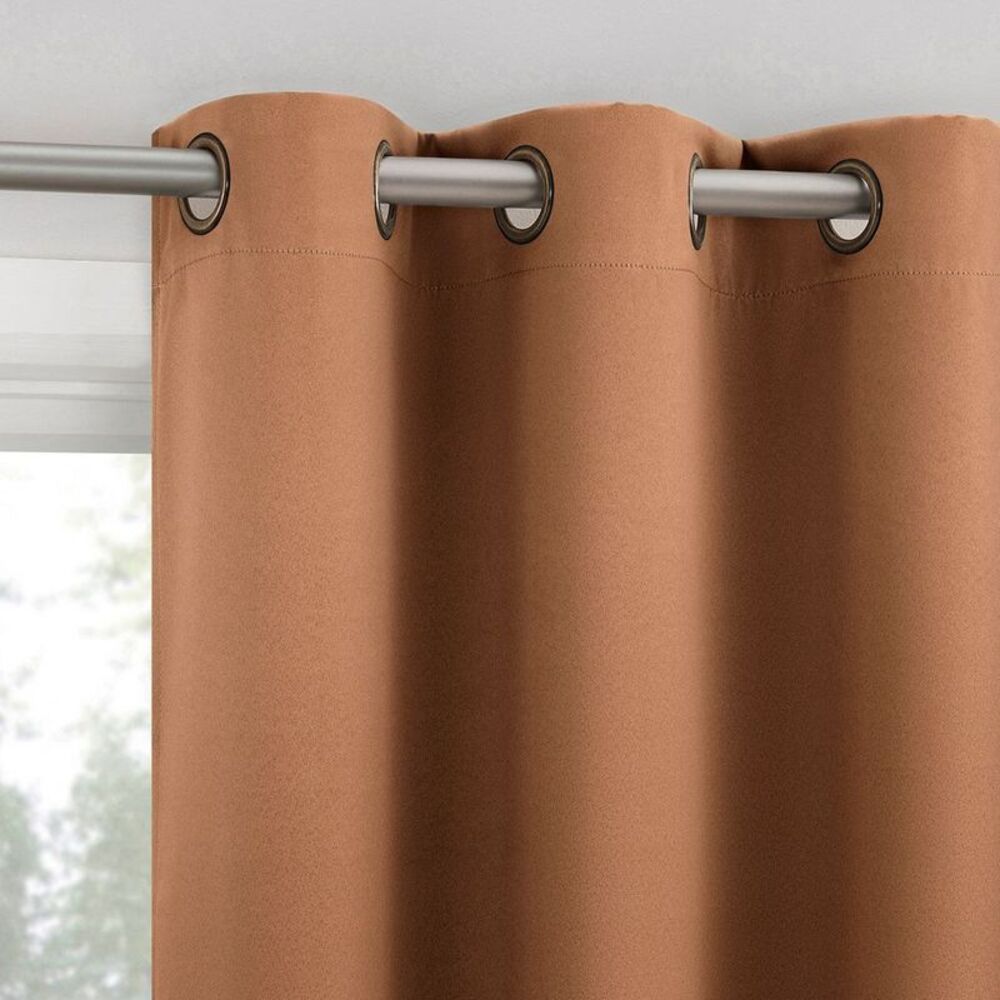 2pc 40"x84" Sheridan 100% Blackout Magnetic Grommet Curtain Panels - Terrace